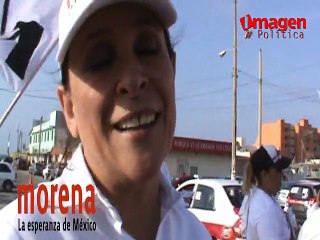 Rocio Nahle en Pega de calcamonias