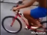 Amazing but Shocking Cycle Stunt