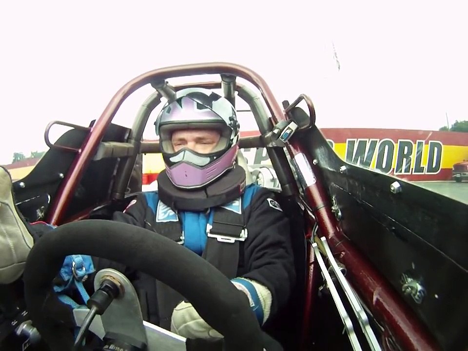 On-board footage of dragster crash