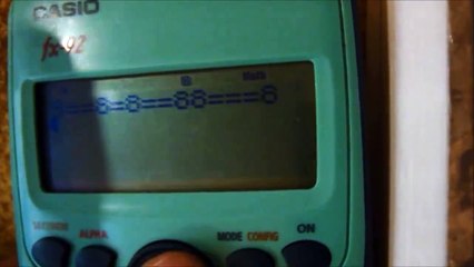 jouer a un jeux sur une calculatrice fx-92