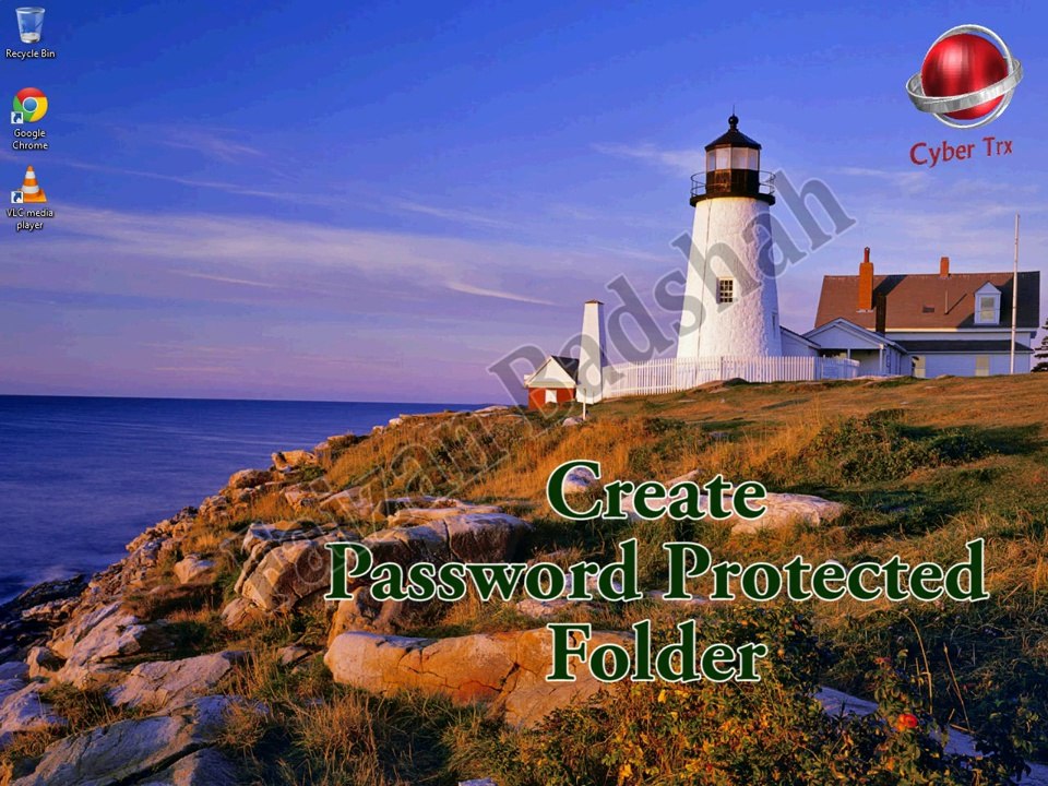 Create Password Protected Folder using Notepad