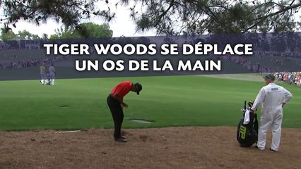 Video herunterladen: Tiger Woods se déplace un os de la main en ratant un coup