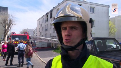 Feu d'appartement à Nangis