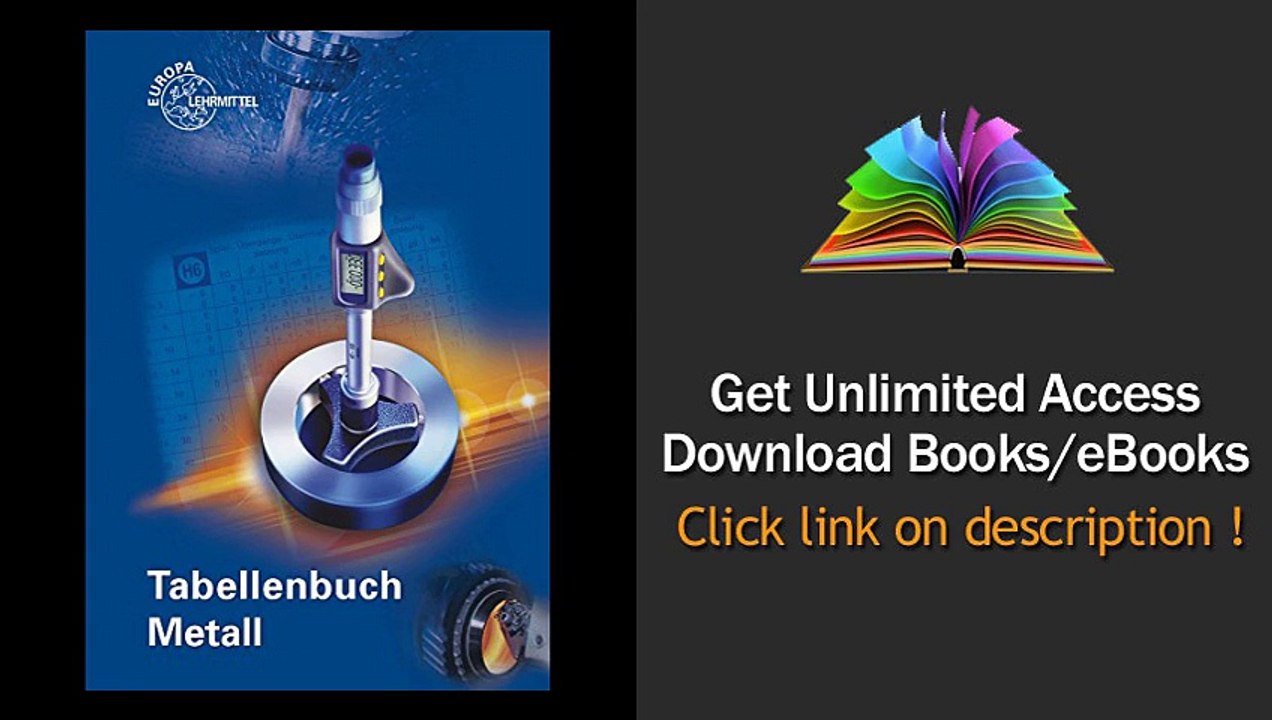 Tabellenbuch Metall mit Formelsammlung PDF - video Dailymotion