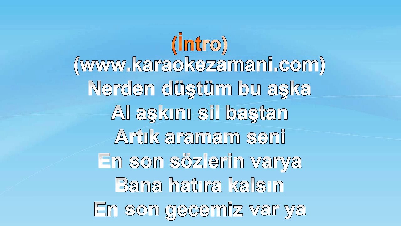 Cengiz İmren - Vurup Assınlar Beni - 2008 TÜRKÇE KARAOKE