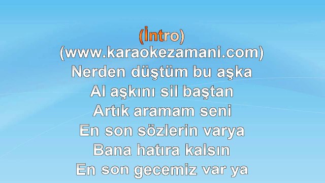 Cengiz İmren - Vurup Assınlar Beni - 2008 TÜRKÇE KARAOKE