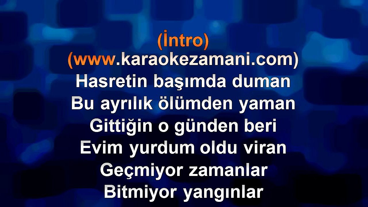 Cengiz Kurtoğlu - Geçmiyor Zamanlar - 2006 TÜRKÇE KARAOKE