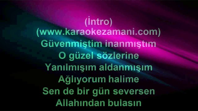 Cengiz Kurtoğlu ‐ Hani Sen Benimdin - 2001 TÜRKÇE KARAOKE