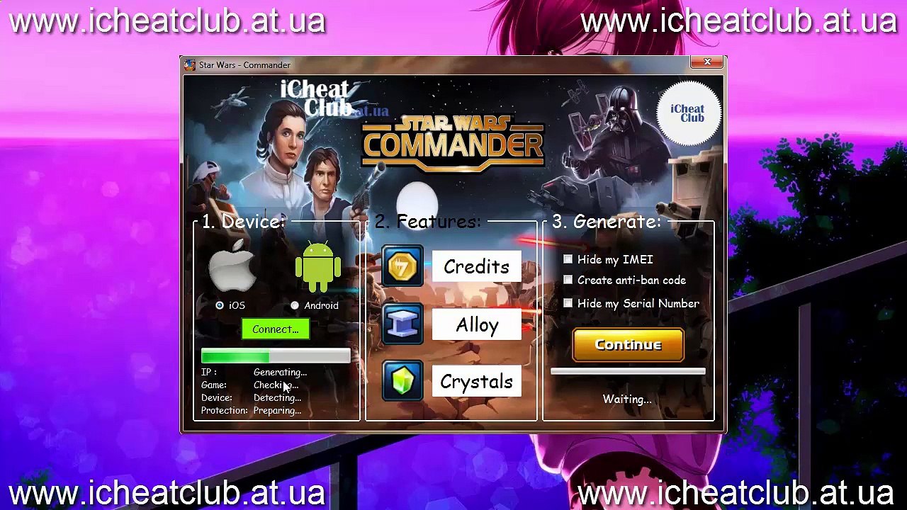 Star Wars Commander Generator Resources 2015 | Credits, Alloy, Crystals Hack tool !