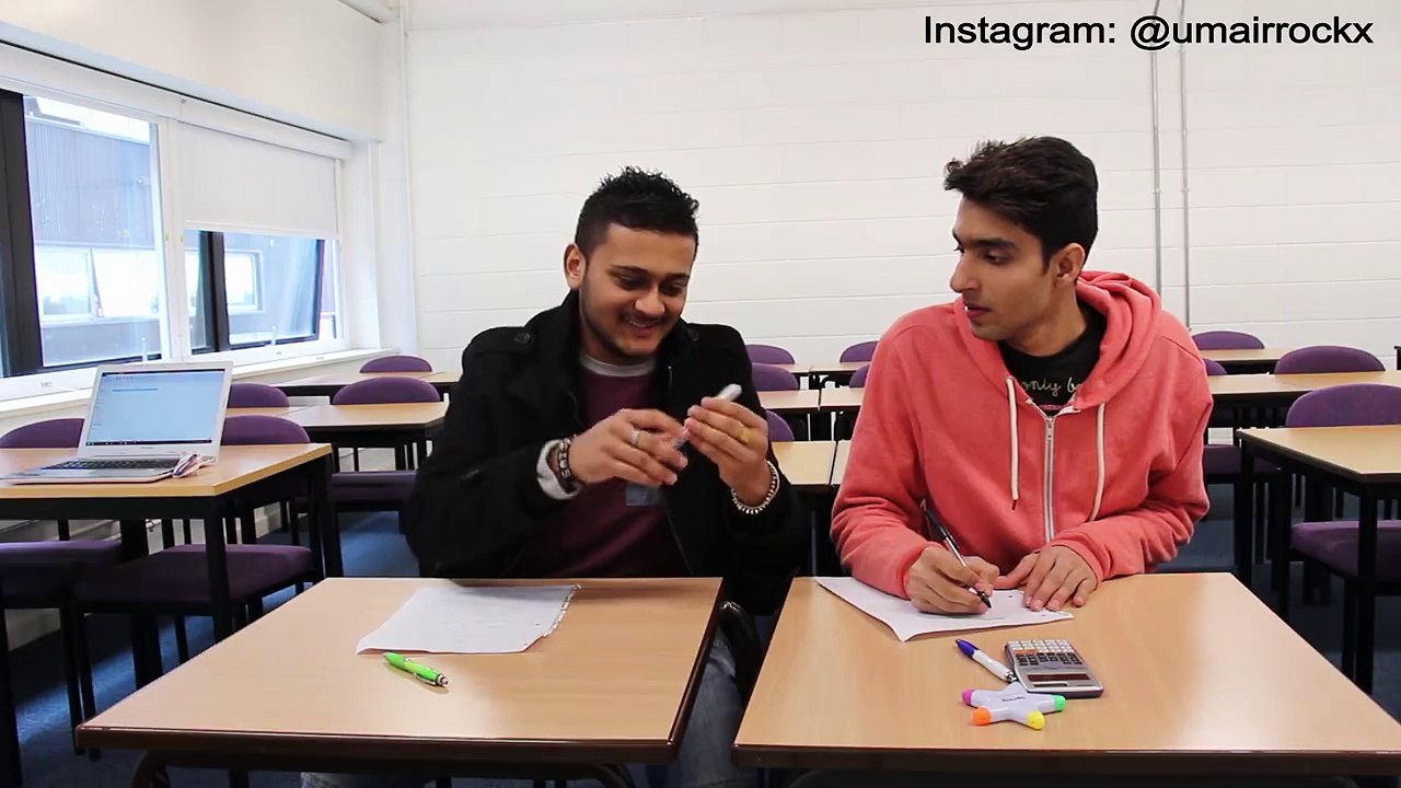 When your friend has nothing during paper.....
