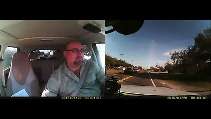 Double accident de voiture... Dashcam Crash