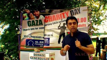 Fund Raising For GAZA in UK by Pakistani Community (Ab Tu Bol with Afzaal Khan)
