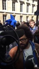 Jérémie Zimmermann / Manifestation contre la loi sur le renseignement