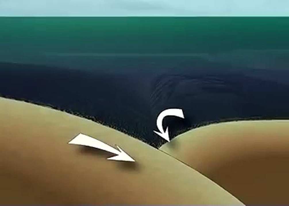 Tsunami Generation Animation Generated by a Subduction Zone Earthquake