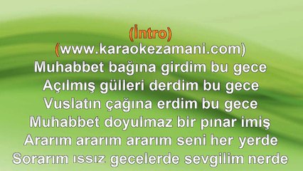 Cumhur Kaplan - Muhabbet Bağı - 2012 TÜRKÇE KARAOKE