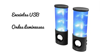 Enceintes USB Ondes Lumineuses