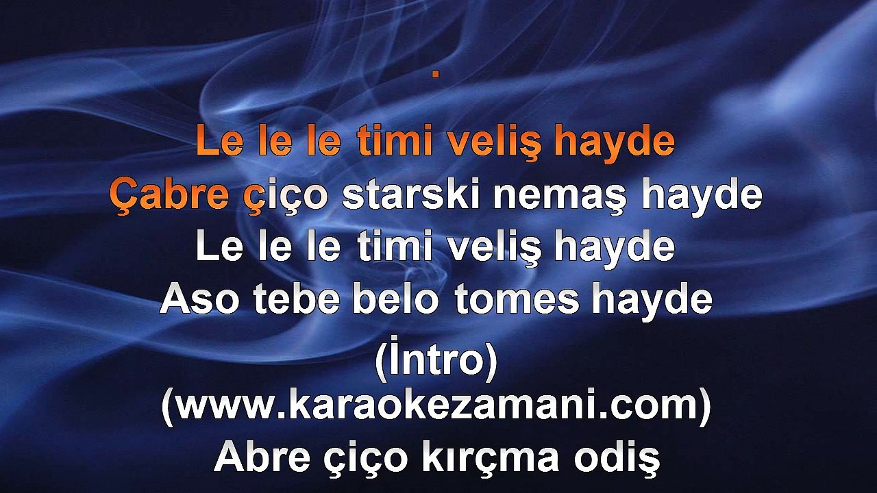 Cüneyt Şentürk - Abre Çiço - 2014 TÜRKÇE KARAOKE