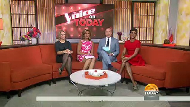 Christina Aguilera, Adam Levine, Blake Shelton & Pharrell | Today Show (13.04.2015)