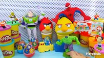 toy story Spiderman peppa pig play doh kinder surprise eggs angry birds hulk cars 2