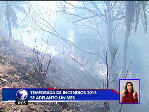 Temporada de incendios forestales se adelanta un mes por déficit de lluvias