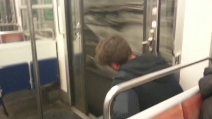 Subway Doors Opened between Two Stations