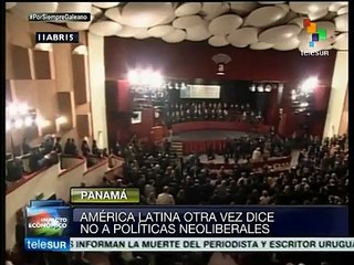 Latinoamérica dijo NO a políticas neoliberales en Cumbre de Panamá