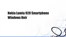 Nokia Lumia 920 Smartphone Windows Noir
