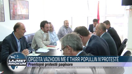 OPOZITA VAZHDON ME E THIRR POPULLIN N’PROTESTË