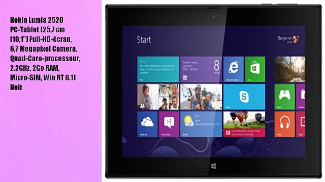 Nokia Lumia 2520 PC-Tablet (25,7 cm (10,1'') Full-
