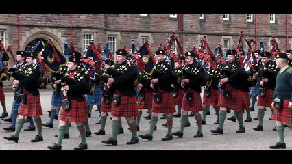 Cadets Pipe Band in the Highlands