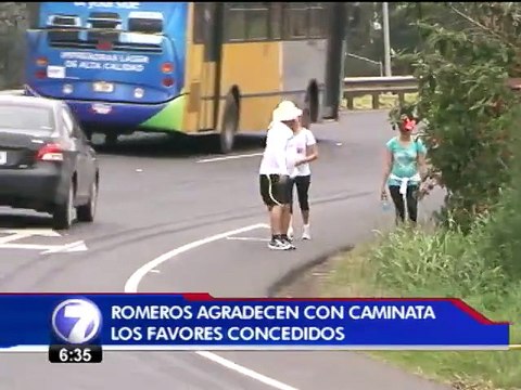 Romeros aprovechan este fin de semana para visitar la virgen de Los Ángeles