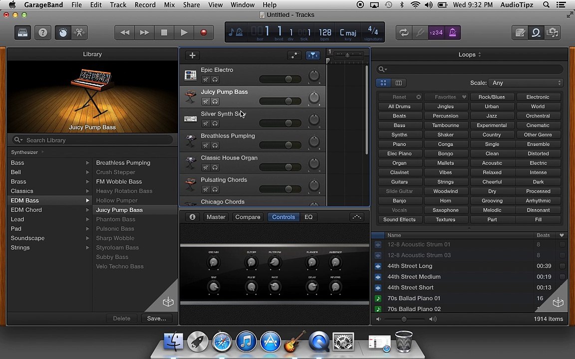 How To Open A Electronic Template In GarageBand
