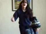 Cute Crazy Indian Girl Dancing at Home