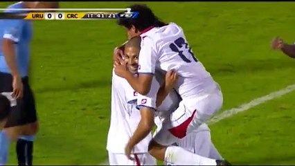Gol: Uruguay 0 - 1 Costa Rica