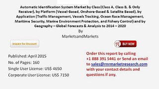 Worldwide Automatic Identification System Market Trends 2020 by Market Size, Application and Platform