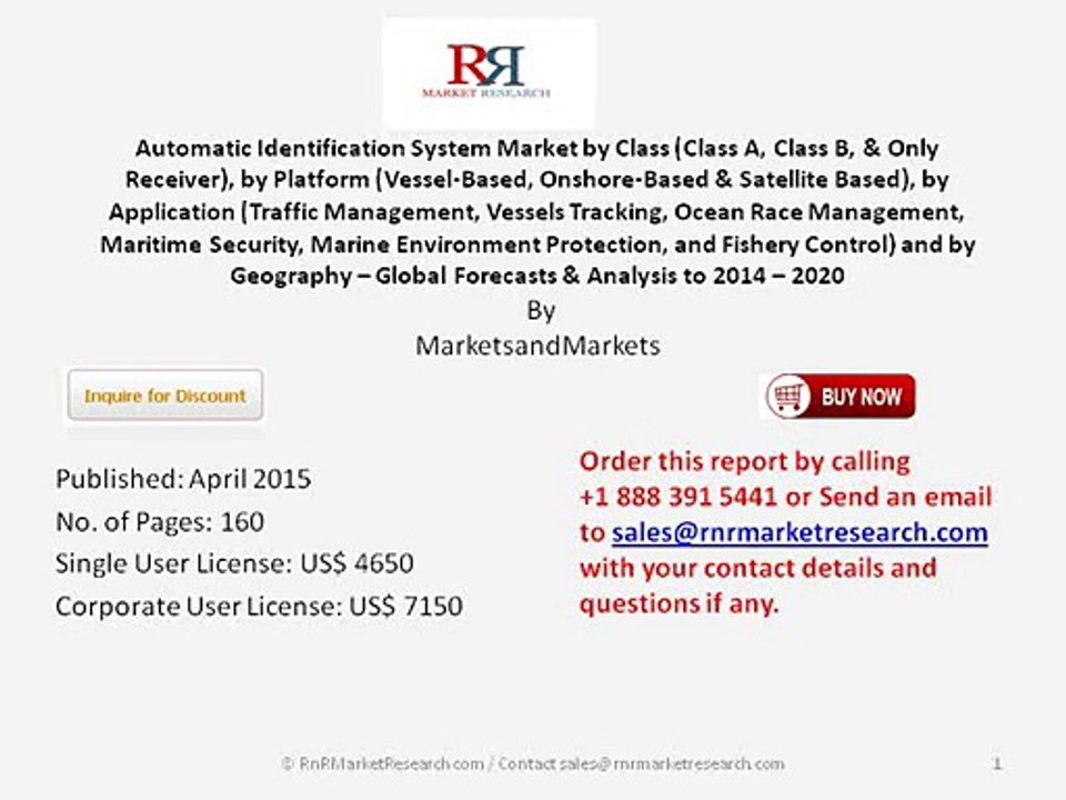 Worldwide Automatic Identification System Market Trends 2020 by Market Size, Application and Platform