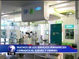 Algunos servicios públicos estarán cerrados durante el jueves y viernes santo