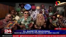 Madonna y Jimmy Fallon cantaron entretenida versión de ‘Holiday’