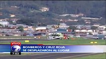 Avioneta resulta con daños tras aterrizaje forzoso en aeropuerto Tobías Bolaños