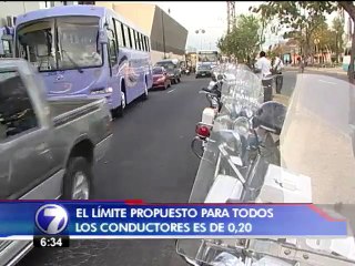 Diputado propone disminuir consumo de alcohol permitido a conductores