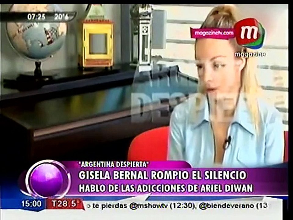 Gisela Bernal habló de las adicciones de Diwan