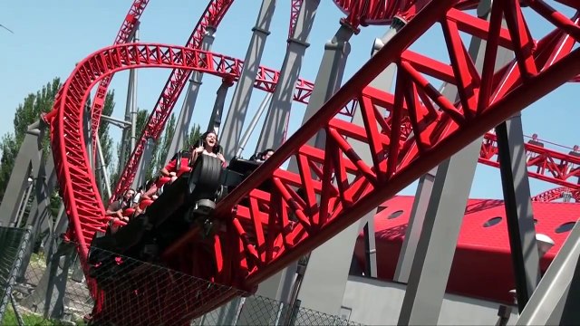 iSpeed Roller Coaster POV - Front Seat - Mirabilandia, Italy