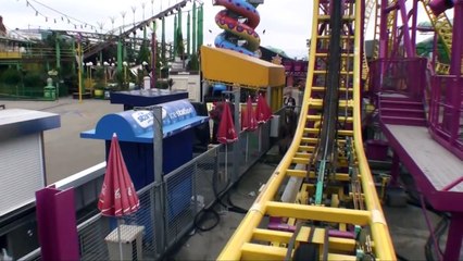 Rage Roller Coaster POV - Adventure Island - Southend Essex, UK England HD