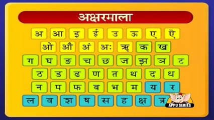 Learn ABC in Hindi - Vyanjan 3