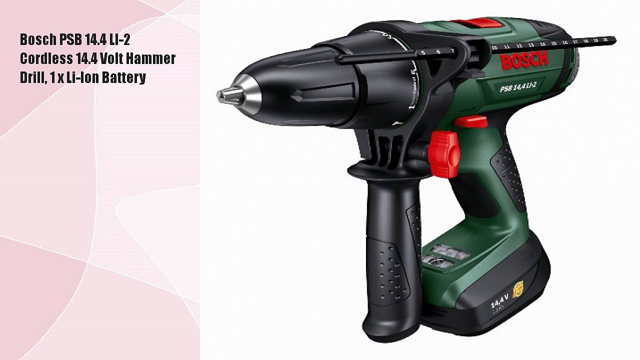 Bosch PSB 14.4 LI-2 Cordless 14.4 Volt Hammer Drill