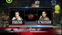Excampeón nicaragüense de boxeo cae ante costarricense en artes marciales mixtas
