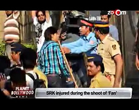 Shahrukh Khan injured during the shooting of film 'Fan'.3gp