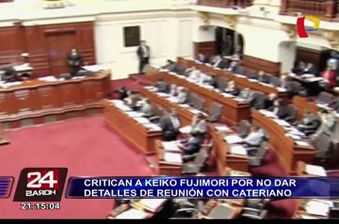 Critican a Keiko Fujimori por no dar detalles de reunión con Pedro Cateriano