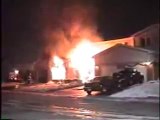 (RAW VIDEO) FULLY INVOLVED CONDO ON FIRE**TINLEY PARK,IL**