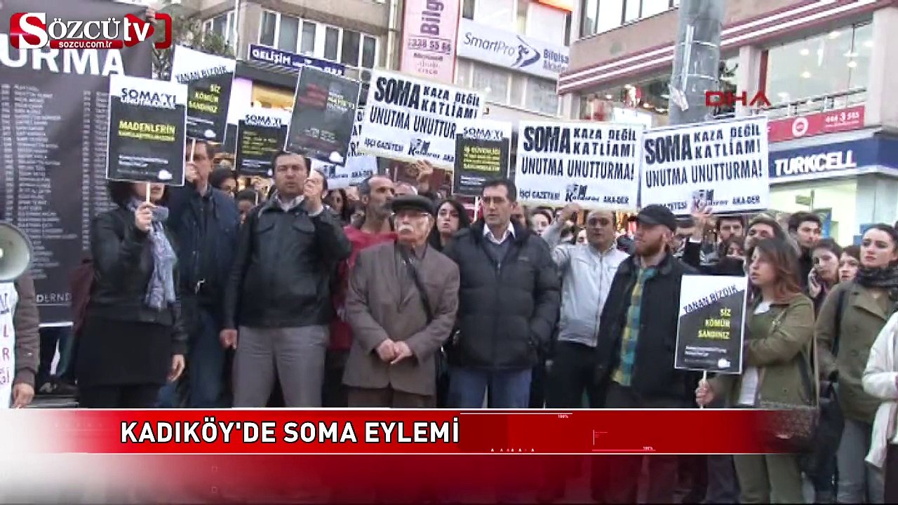 Kadıköy'de Soma eylemi